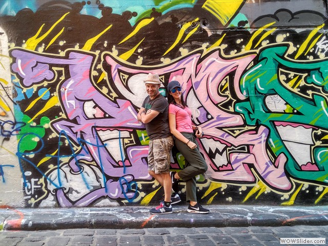Graffitis en Hosier Lane