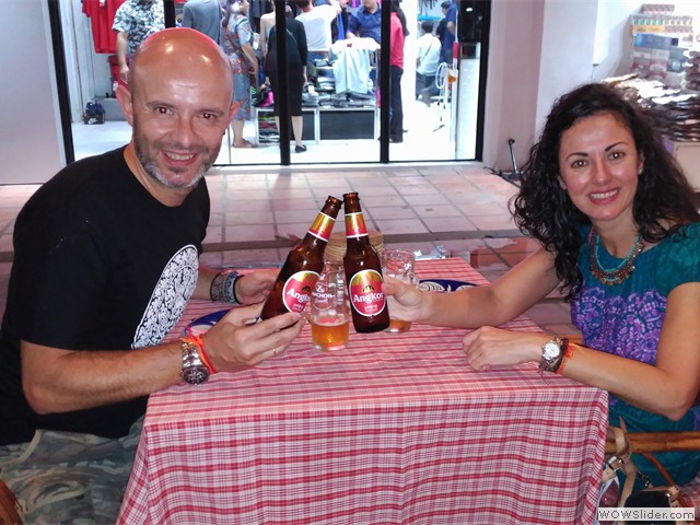 Cenando en Siem Reap