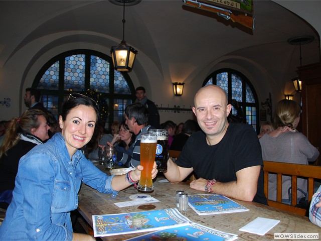 Cervezas en Hofbrauhaus
