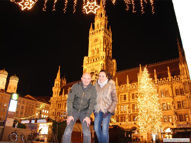 Marienplatz de noche